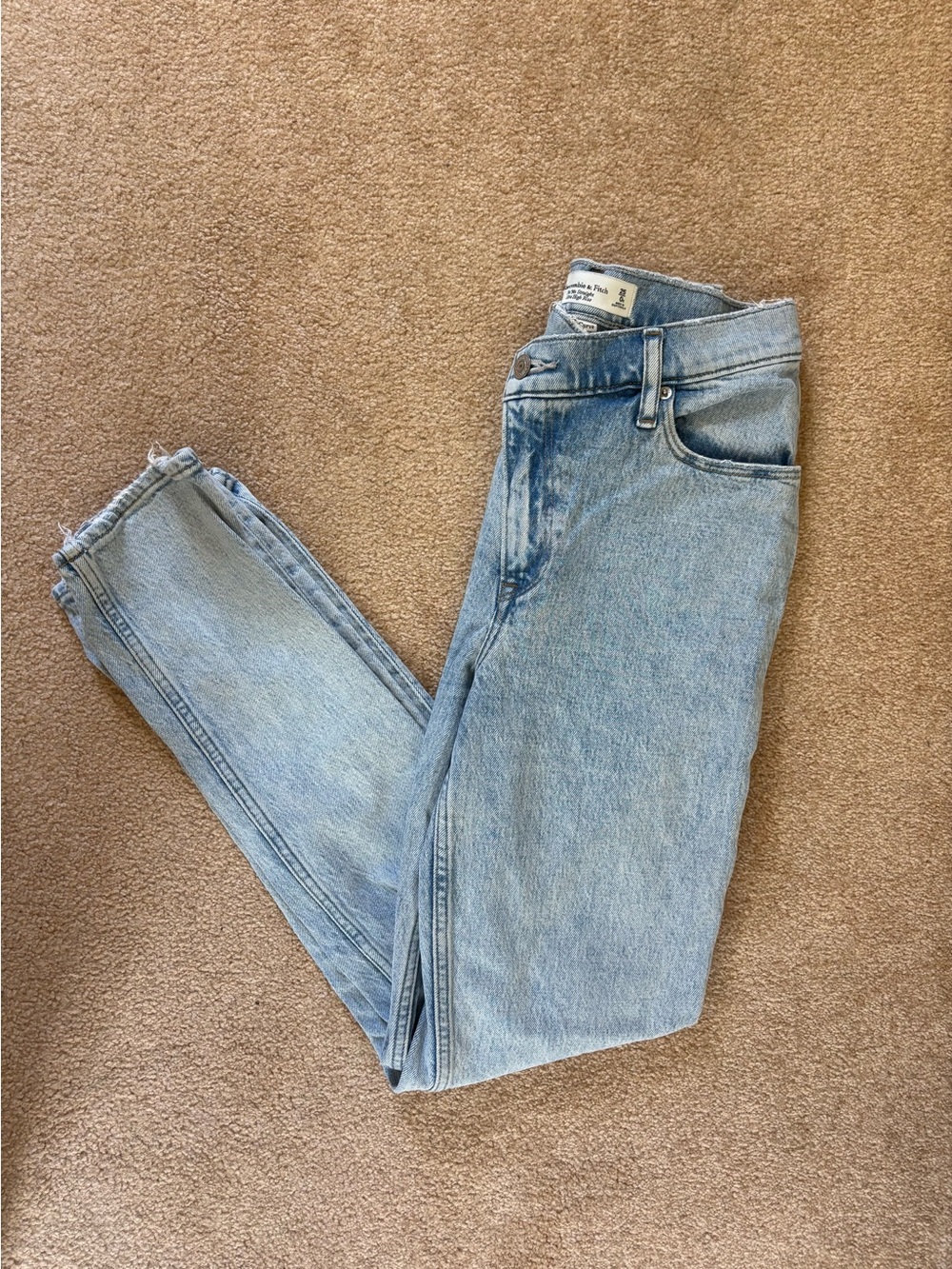 Abercrombie & Fitch Light Wash Slim Straight Jeans